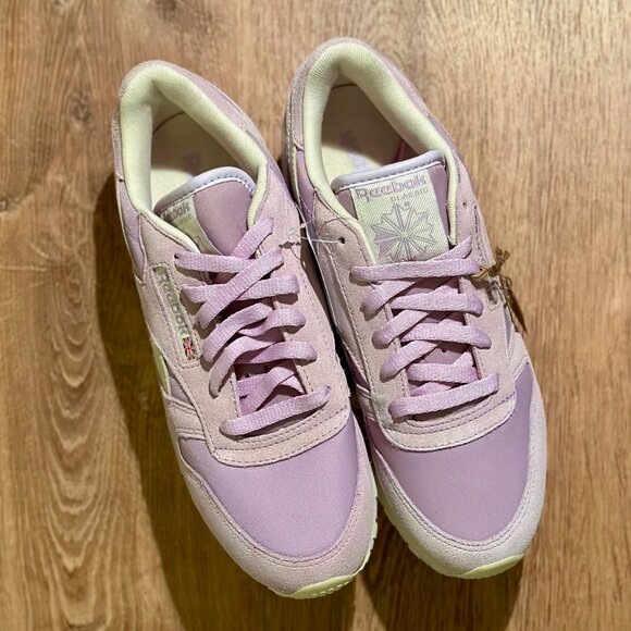 Reebok Classic leather pastel purple sneaker NWT OG 80's - Picture 4 of 9